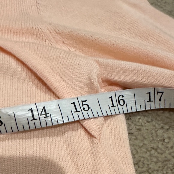 White House Black Market Peach Crew Neck Sweater - Picture 6 of 7